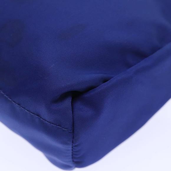 PRADA Pouch Nylon Blue Silver Auth 87469 - Picture 15 of 16